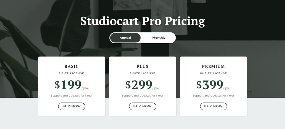 Studiocart Pro Pricing