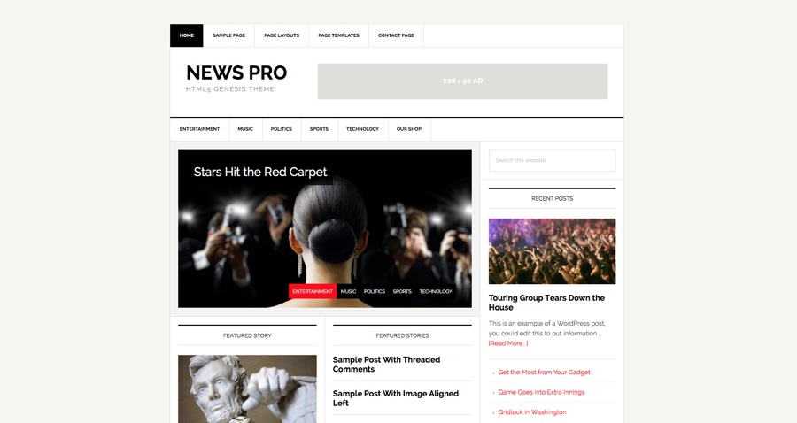 News Pro WordPress Theme