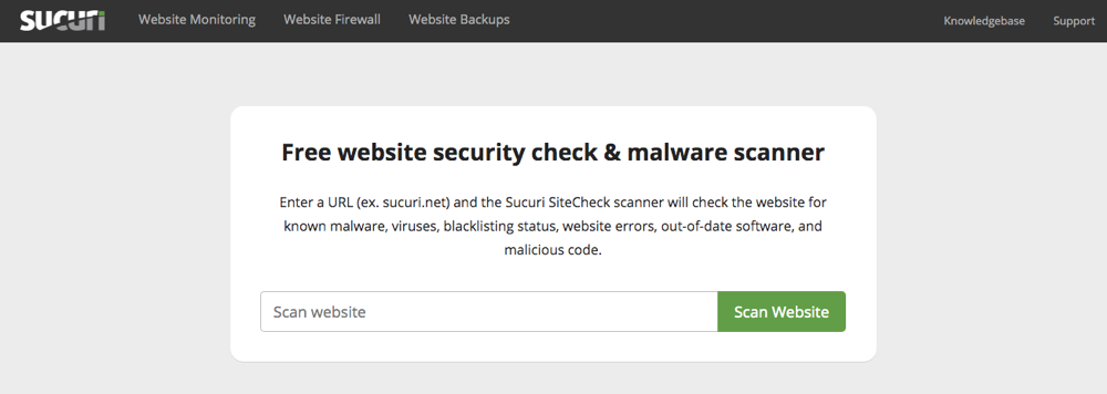 Sucuri SiteCheck Scanner