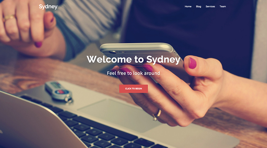 Tema grátis para WordPress em Sydney