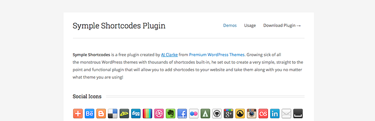 Symple Shortcodes WordPress Plugin