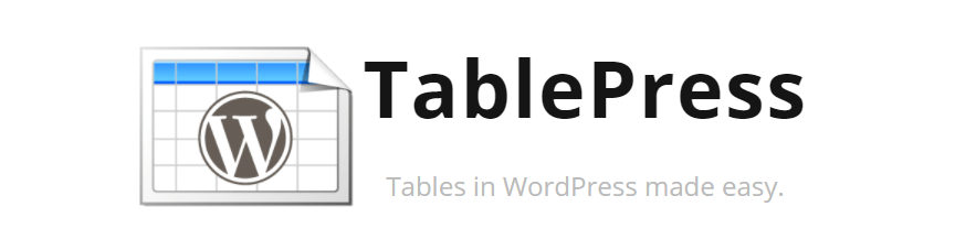 The TablePress plugin.