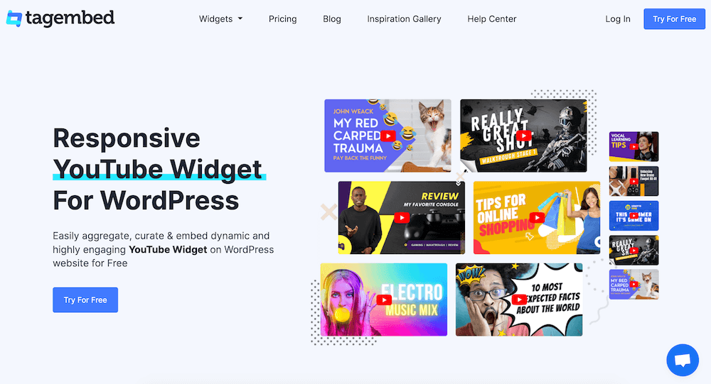 YouTube Widget by Tagembed