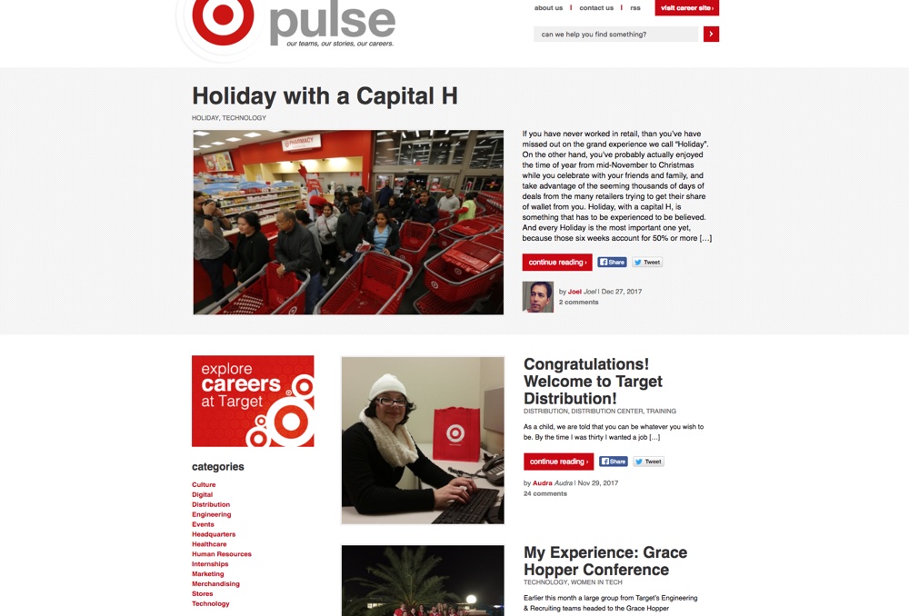 Big Name Brands That Use WordPress: Target Pulse