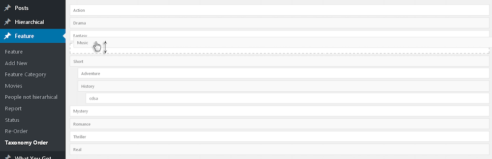 Category Order and Taxonomy Terms Order