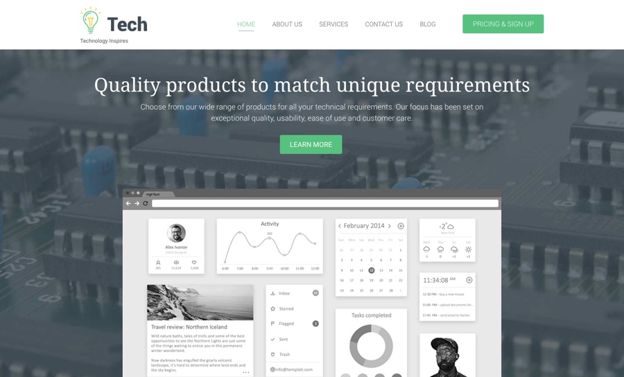 Tech Quick Edit WordPress Theme