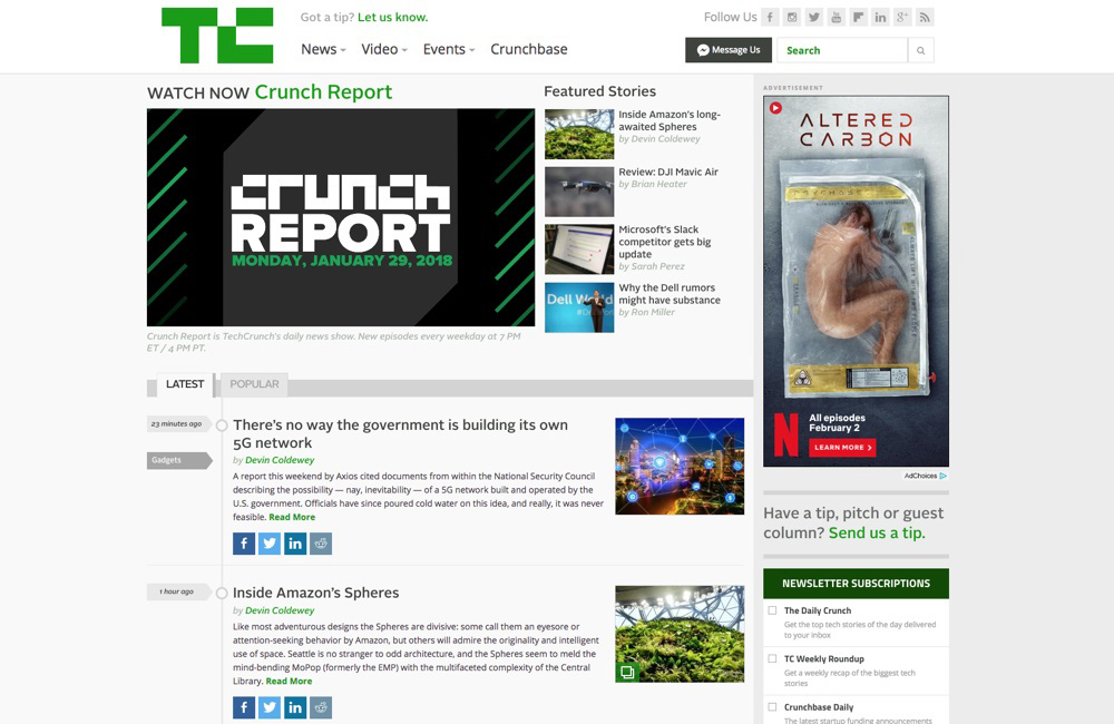 Big Name Brands That Use WordPress: TechCrunch