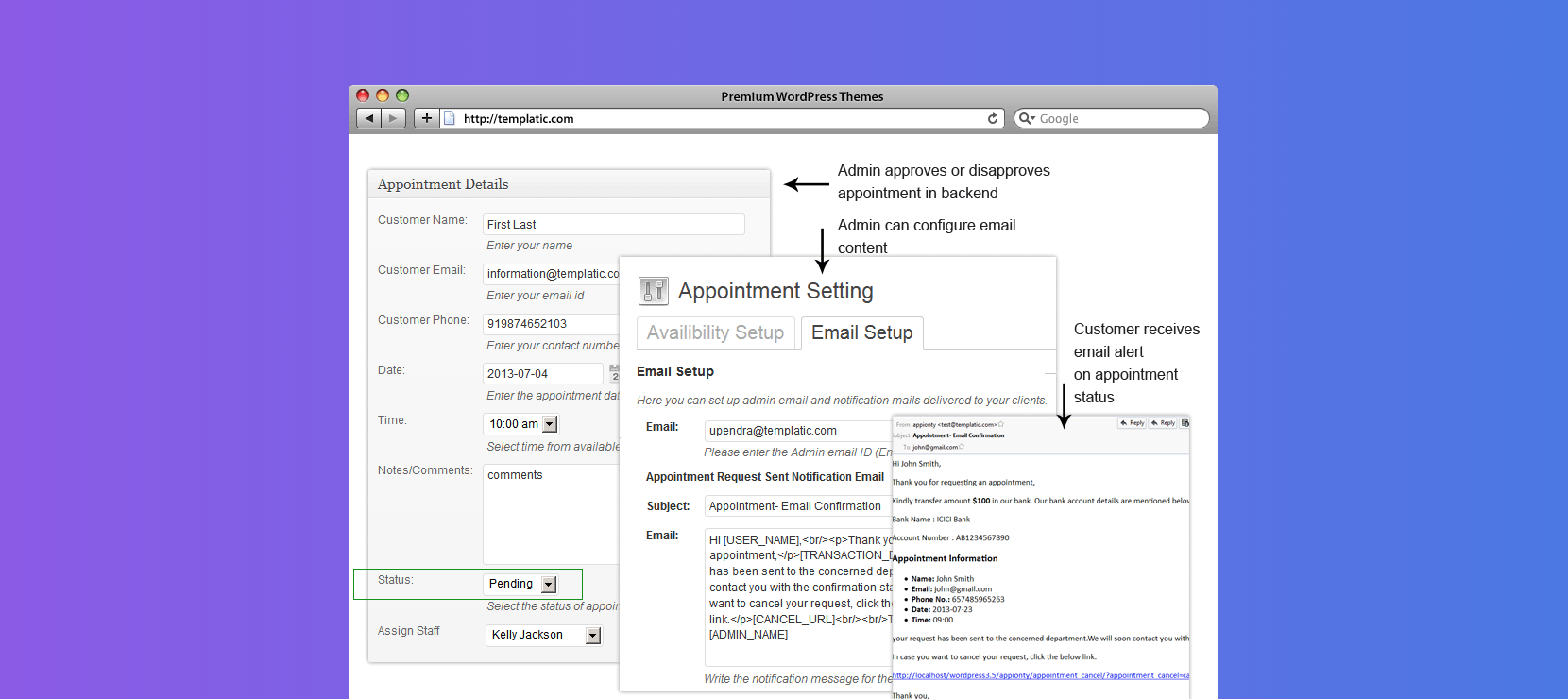 Templatic Appointment Booking Premium WordPress Plugin