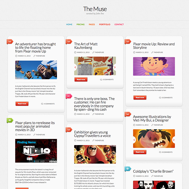 the muse blogging wordpress theme wpexplorer free muse themes