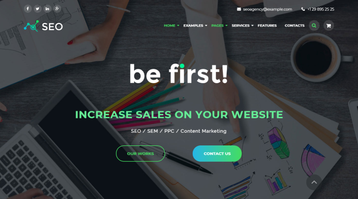 El SEO - tema de WordPress de la agencia de marketing de marketing digital