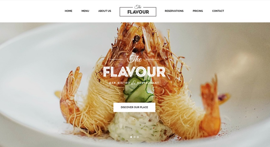 The Flavour Restaurant WordPress Theme