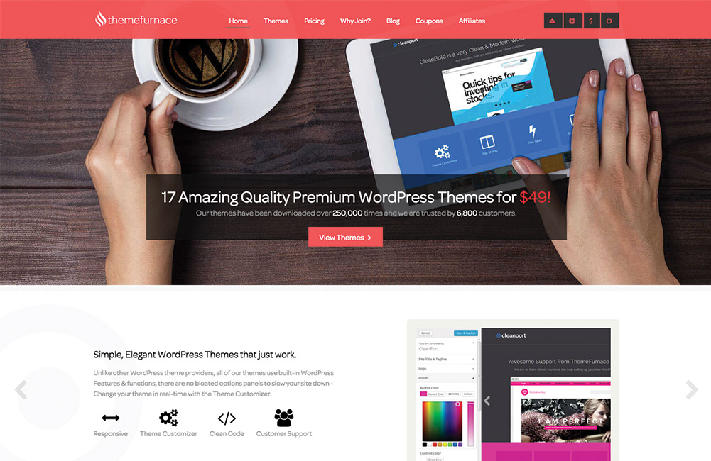 Professional themes by Themefurnace