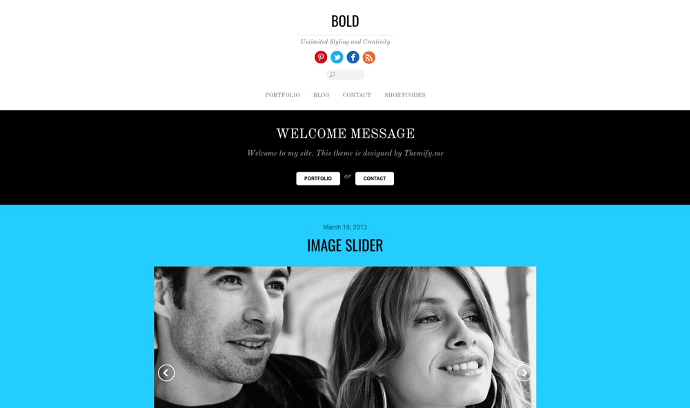 Bold WordPress Theme