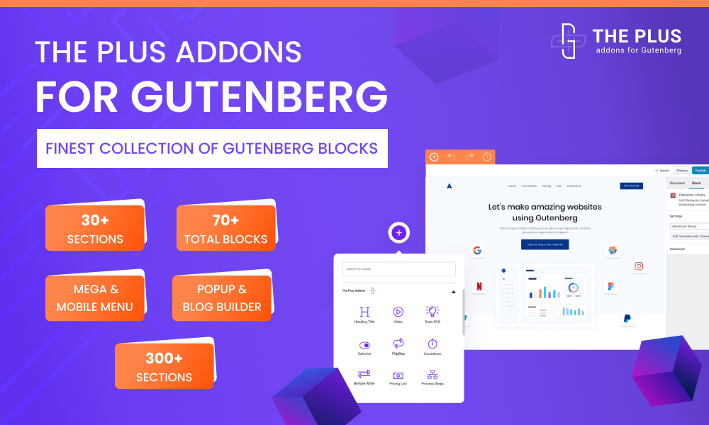 The Plus Blocks for Gutenberg