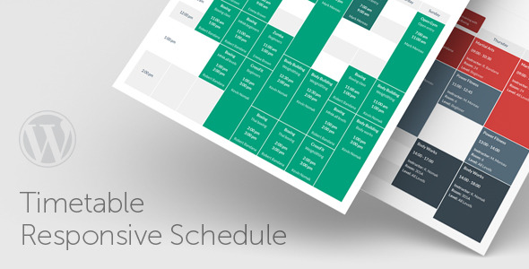 Timetable Responsive Scheduling Plugin