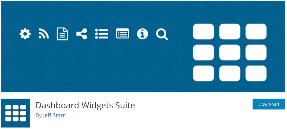 Dashboard Widgets Suite