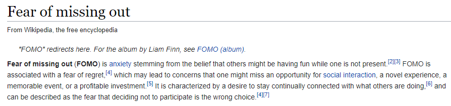 FOMO Definition