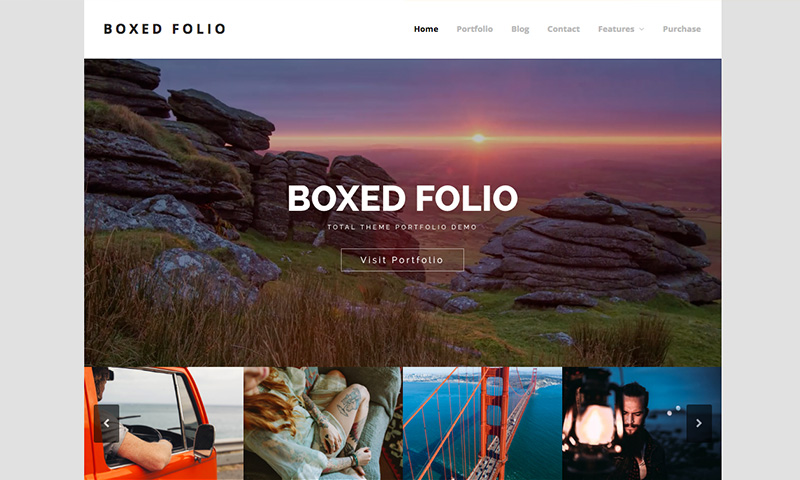 Total Boxed Porfolio WordPress Theme Demo