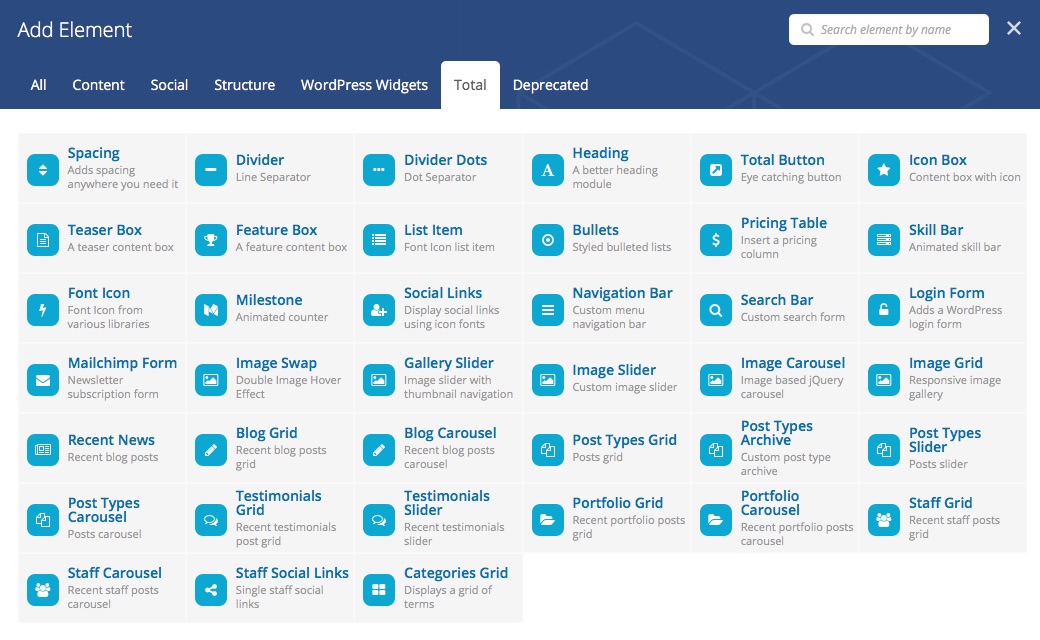 Total Page Builder Elements for Visual Composer