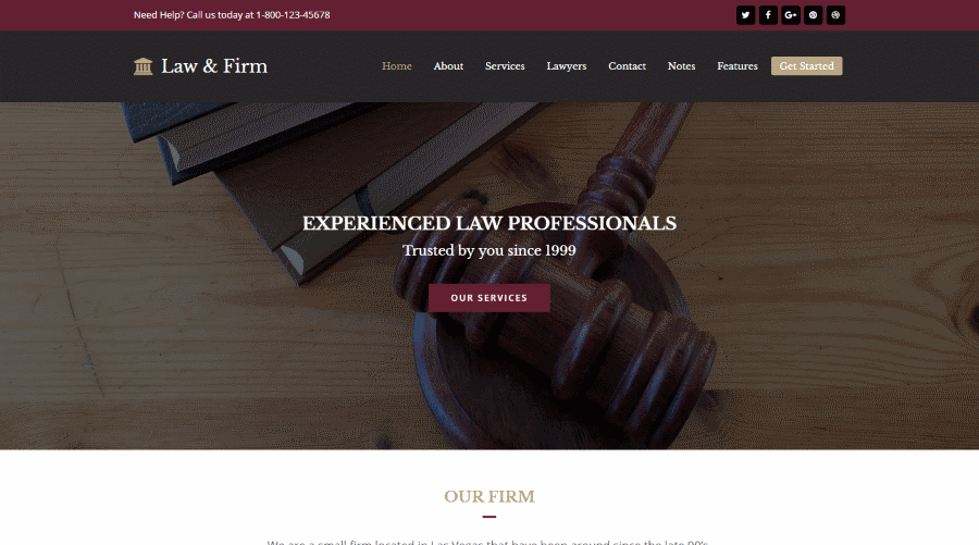 Total Law Firm WordPress Theme