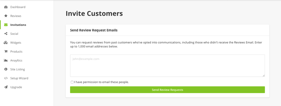 trustedsite reviews plugin invite customers form