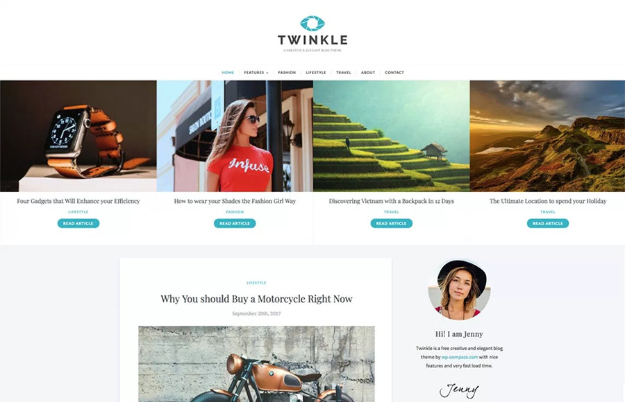 Twinkle WordPress Theme