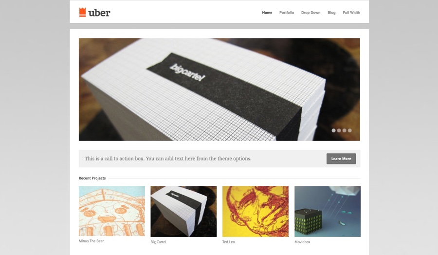 WebHostingExhibit uber-themetrust-theme 25+ Minimal WordPress Themes 2023  