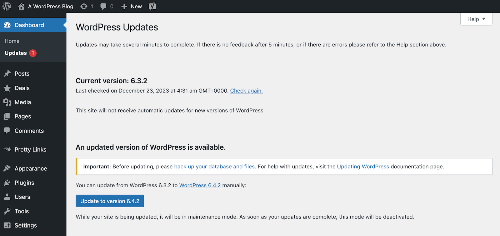 WordPress Updates