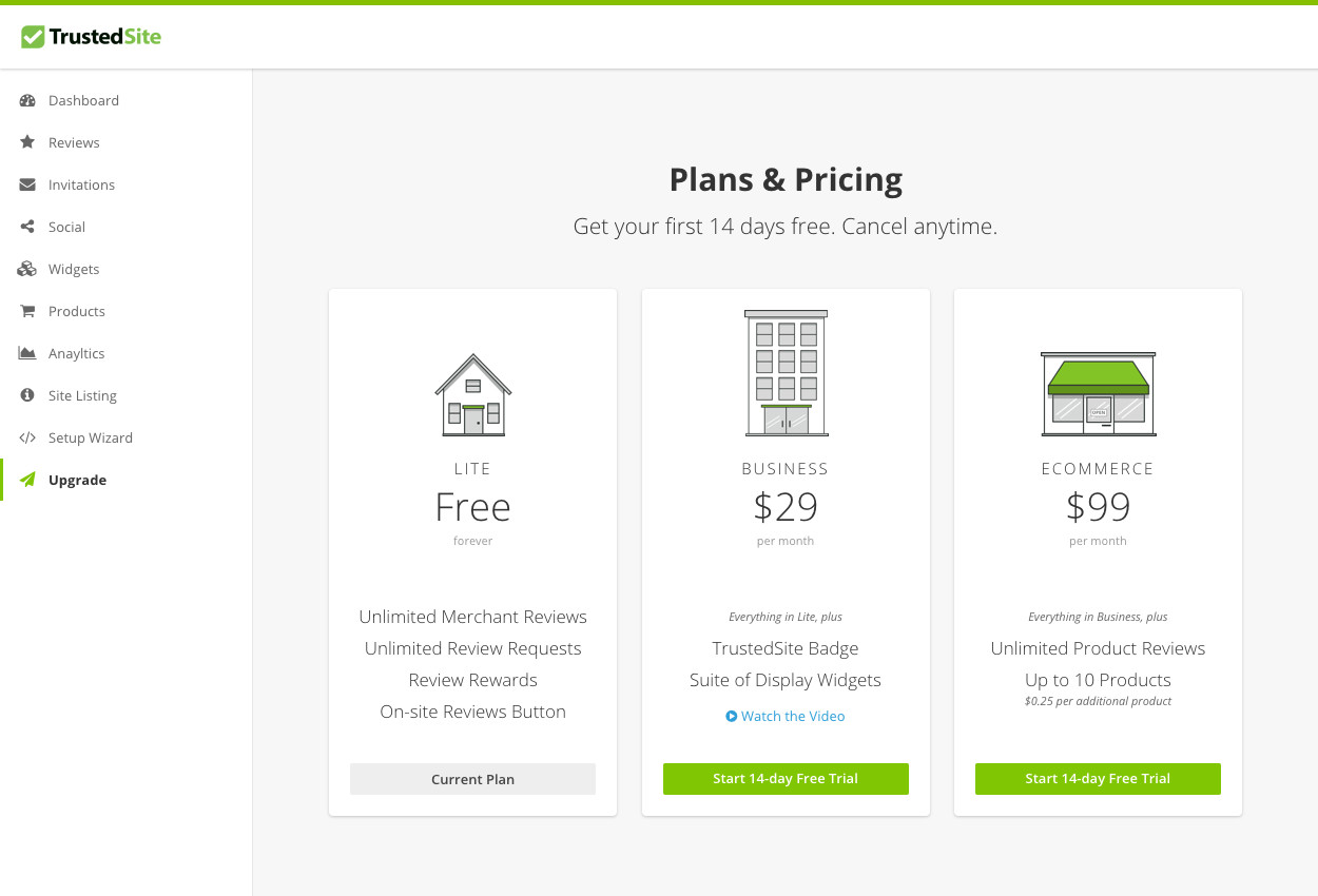 trustedsite reviews plugin pricing plans