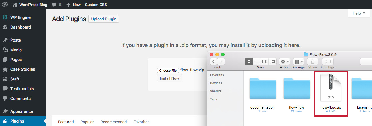 Upload Flow Flow Plugin