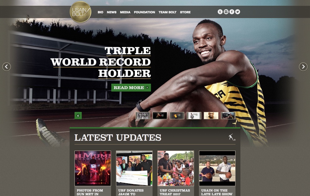 Big Name Brands That Use WordPress: Usain Bolt