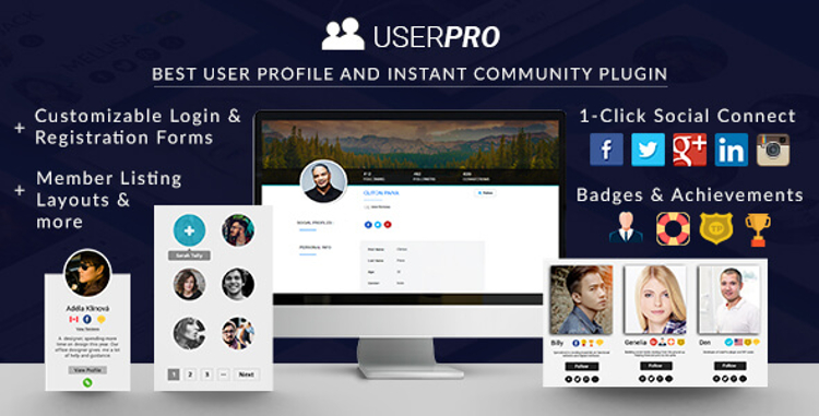 USERPRO User Profiles with Social Login Premium WordPress Plugin