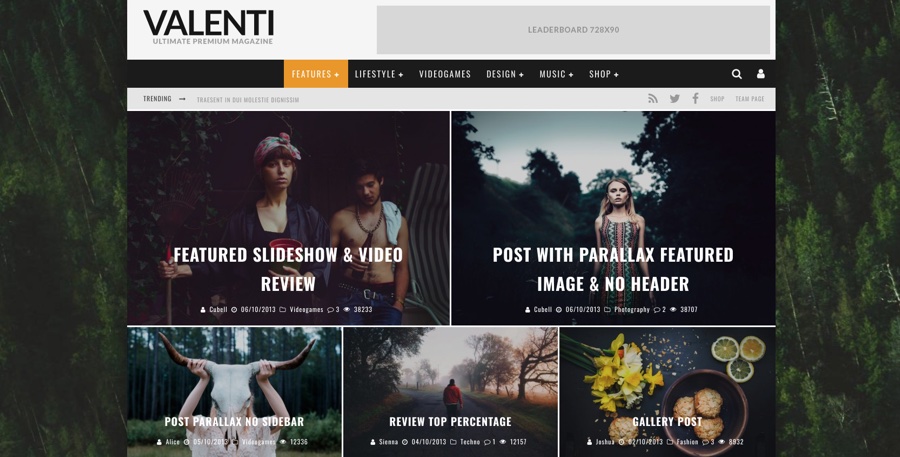 Valenti News & Magazine WordPress Theme