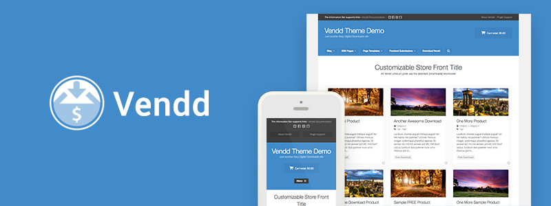 Vendd Free Easy Digital Downloads WordPress Theme