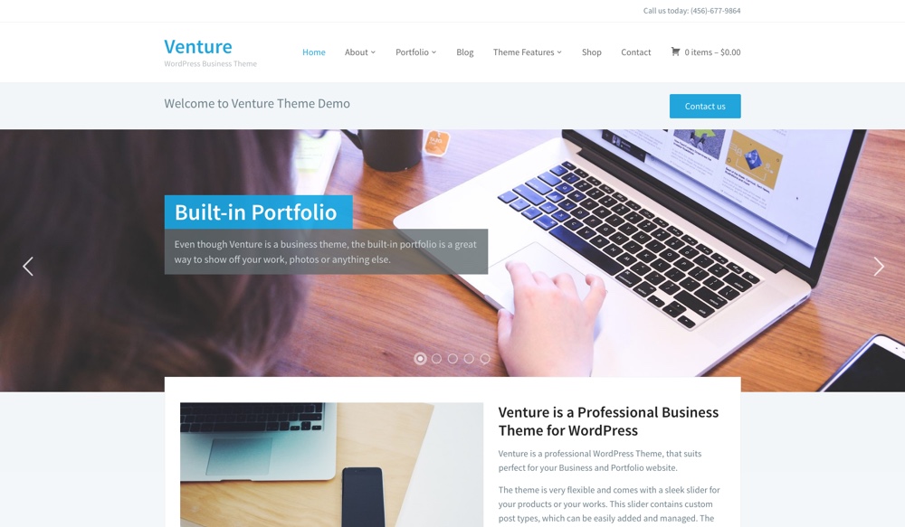 Venture WordPress Theme