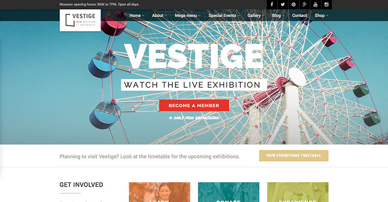 vestige-museum-wordpress-theme