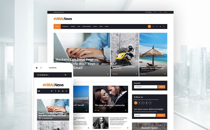 Viral News WordPress Theme