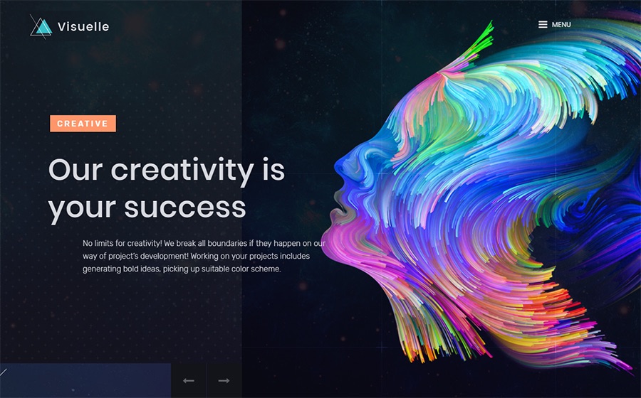 Visuelle Creative Mondrianism Elementor WordPress Theme