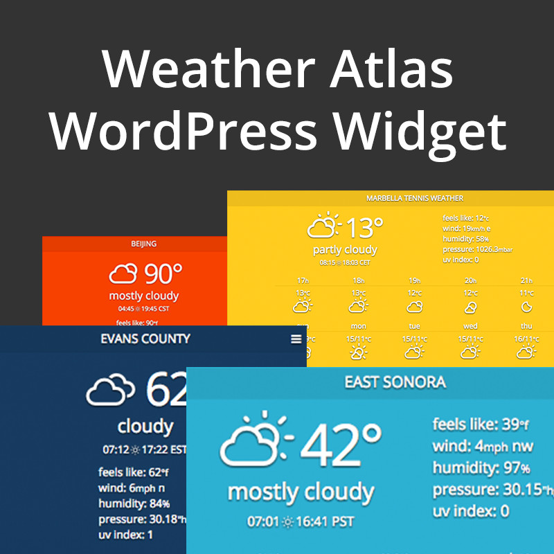 Weather Atlas WordPress Widget Plugin WPExplorer