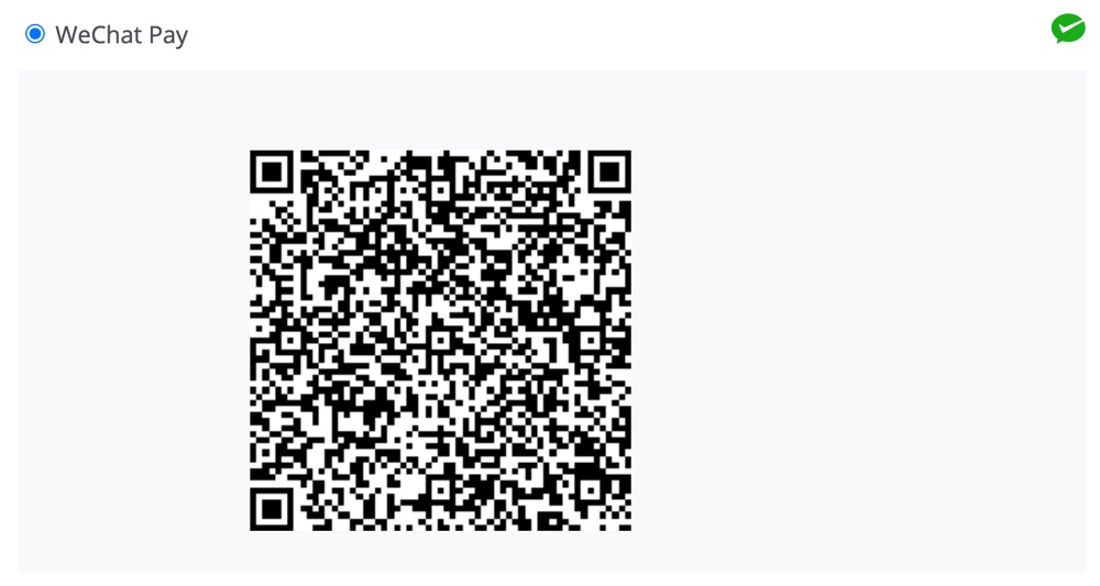 WeChat Pay QR code