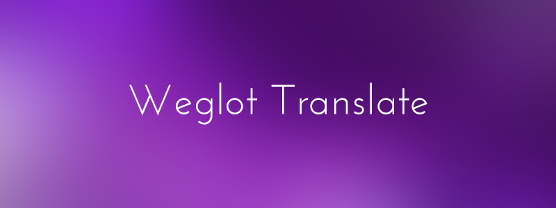Translate WordPress with Weglot