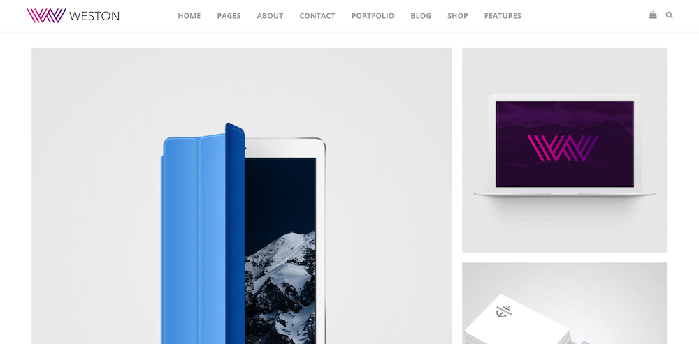 Weston Masonry Portfolio WordPress Theme