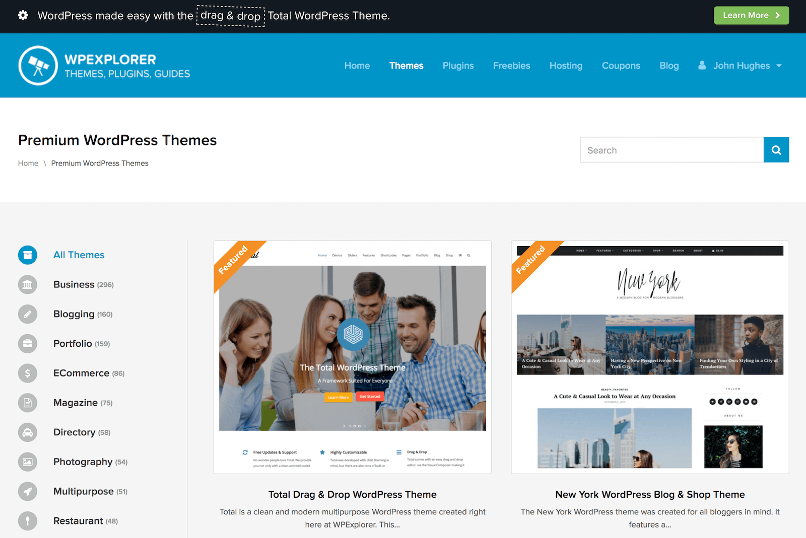 WPExplorer Themes Directory