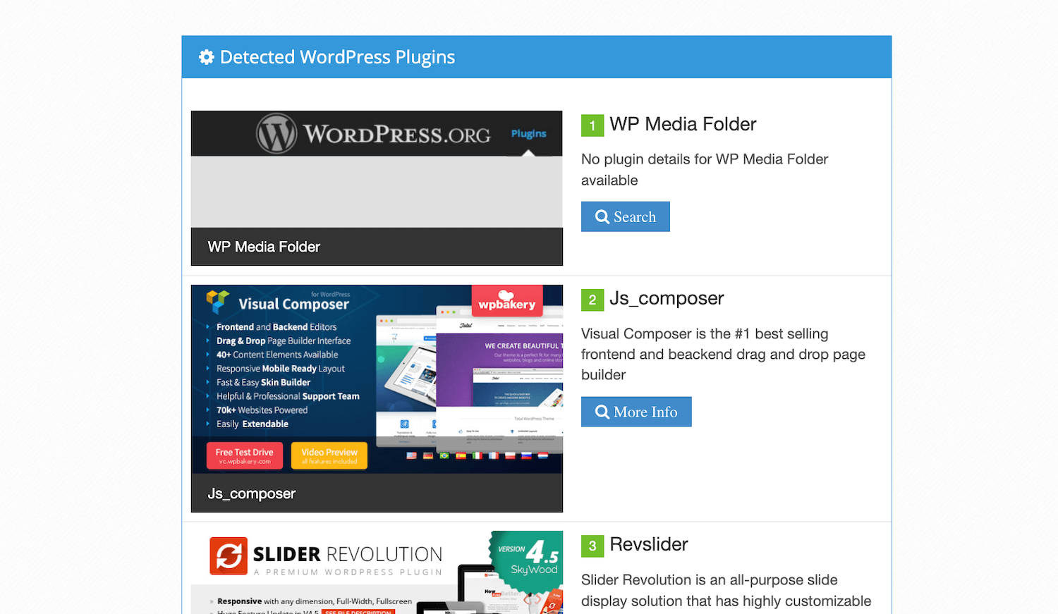What WordPress Theme Is That Plugins Results
