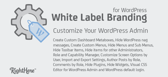 White Label Branding for WordPress