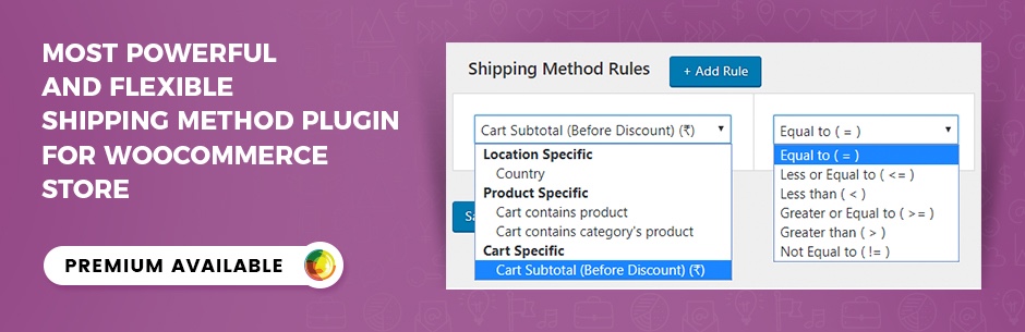 Advanced Flat Rate Shipping Method WooCommerce