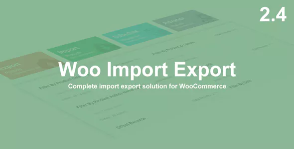 Woo Import Export Plugin