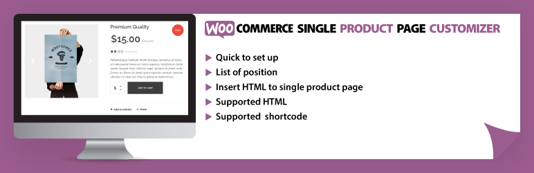 Personalizador de página de producto único de WooCommerce