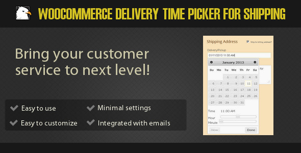 Woocommerce Delivery Time Picker for Shipping