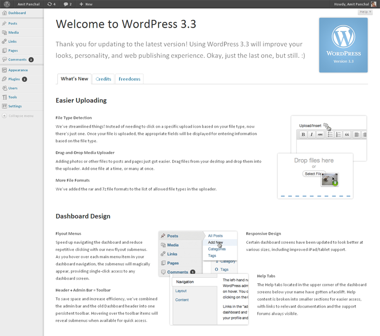 wordpress 3.3